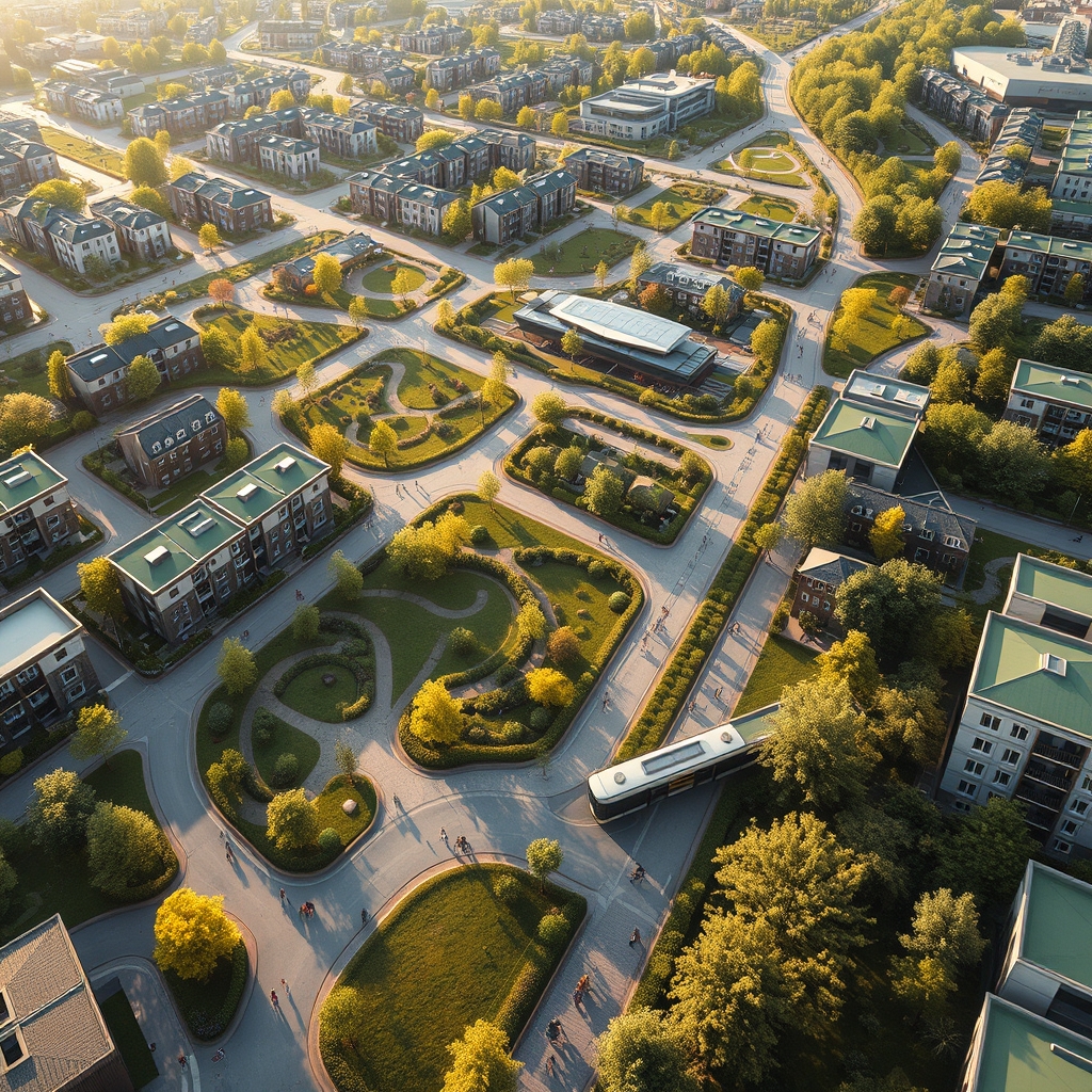 Designing the Future: Innovative Urban Layouts for Sustainable and Community-Centric Living