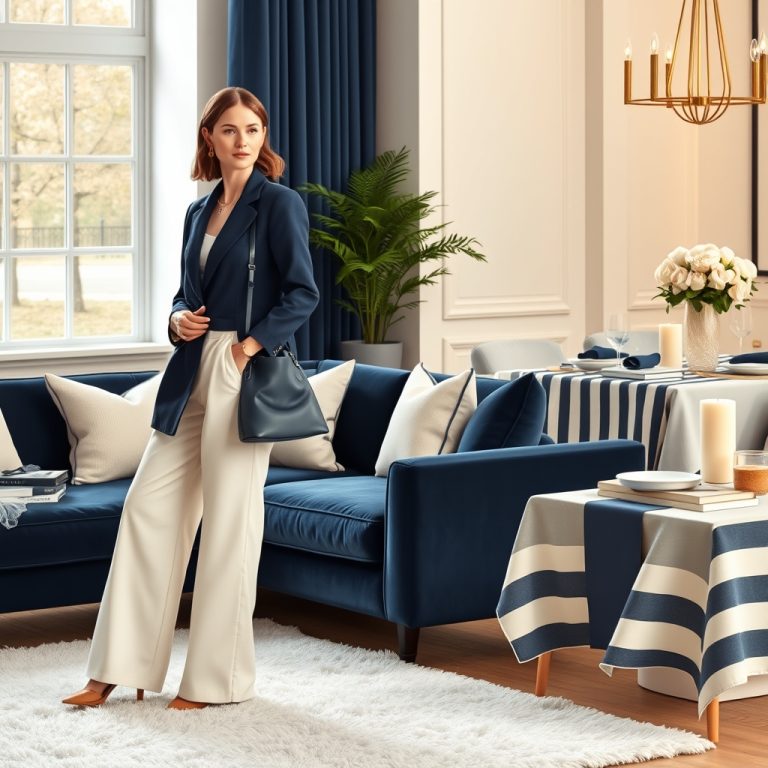 Navy Blue and Creamy White: A Classic Color Combination for Every Season