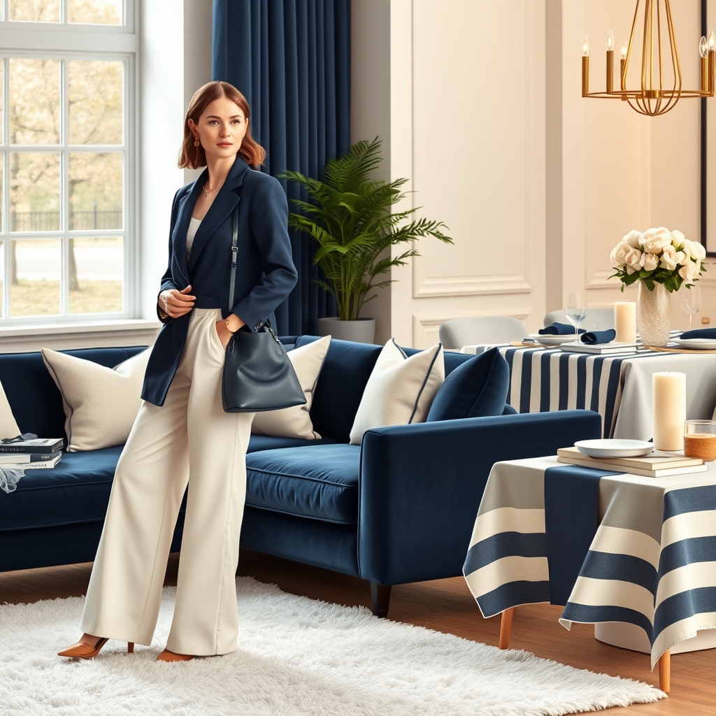 Navy Blue and Creamy White: A Classic Color Combination for Every Season
