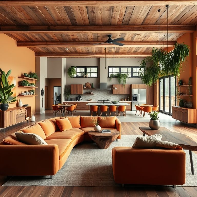 The Evolution of Open Concept Living: How Curved Furniture and Mixed Wood Tones Are Crafting Fluid, Earthy Spaces