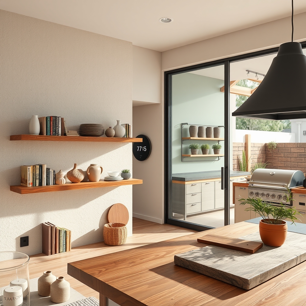 The Unseen Elegance of Modern Heritage: How Floating Shelves, Smart Thermostats, and Outdoor Kitchens Are Redefining Home Comfort