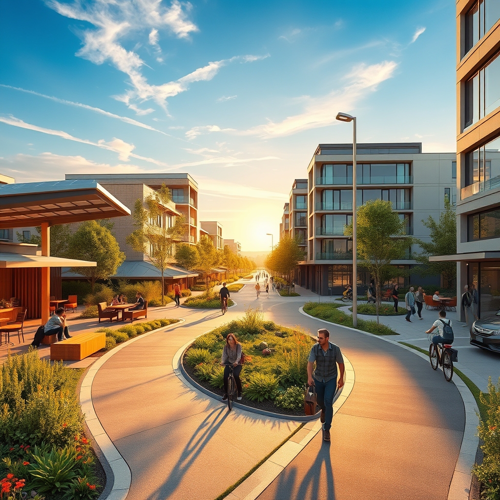 The Pulse of Sustainable Urbanism: How Shared Spaces, Solar Commons, and Bicycle Lanes Are Weaving a Greener Future