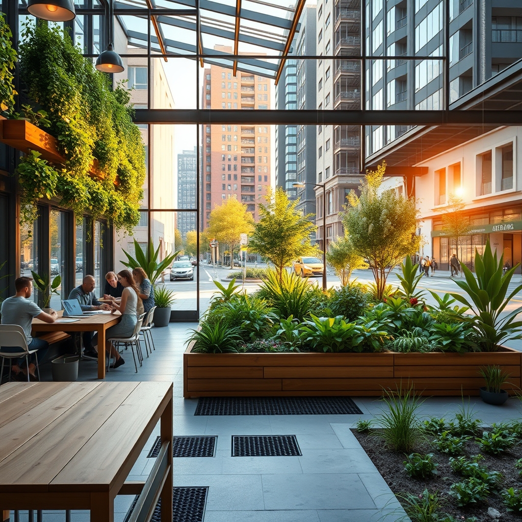 The Symbiotic City: How Shared Co-Working Spaces and Eco-Friendly Drainage Are Cultivating Collaborative Urban Ecosystems