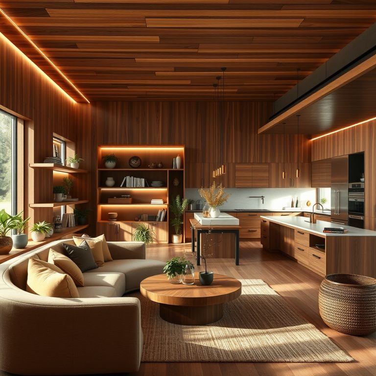 The Modern Home as a Tapestry of Timeless Innovation: How Mixed Wood Tones, Curved Furniture, and Smart Bidets Weave Functionality into Heritage