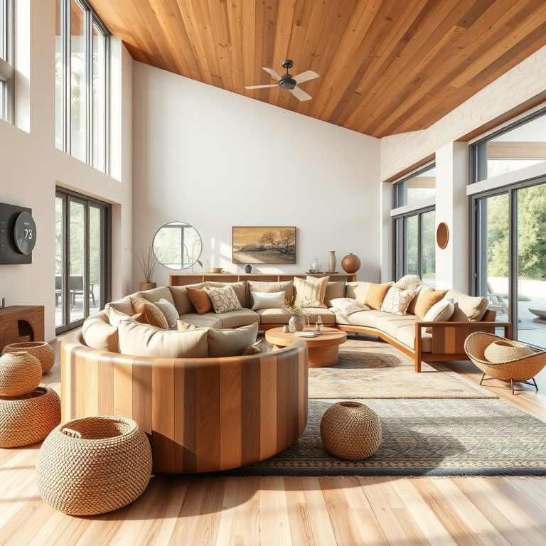 The Modern Home as a Sanctuary of Fluid Continuity: How Earthy Palettes, Curved Furniture, and Smart Innovation Craft a Living Space That Adapts and Endures