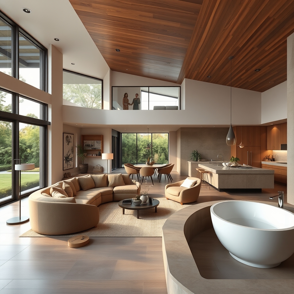 The Modern Home as a Sanctuary of Fluid Continuity: How Earthy Palettes, Curved Furniture, and Smart Innovation Craft a Living Space That Adapts and Endures