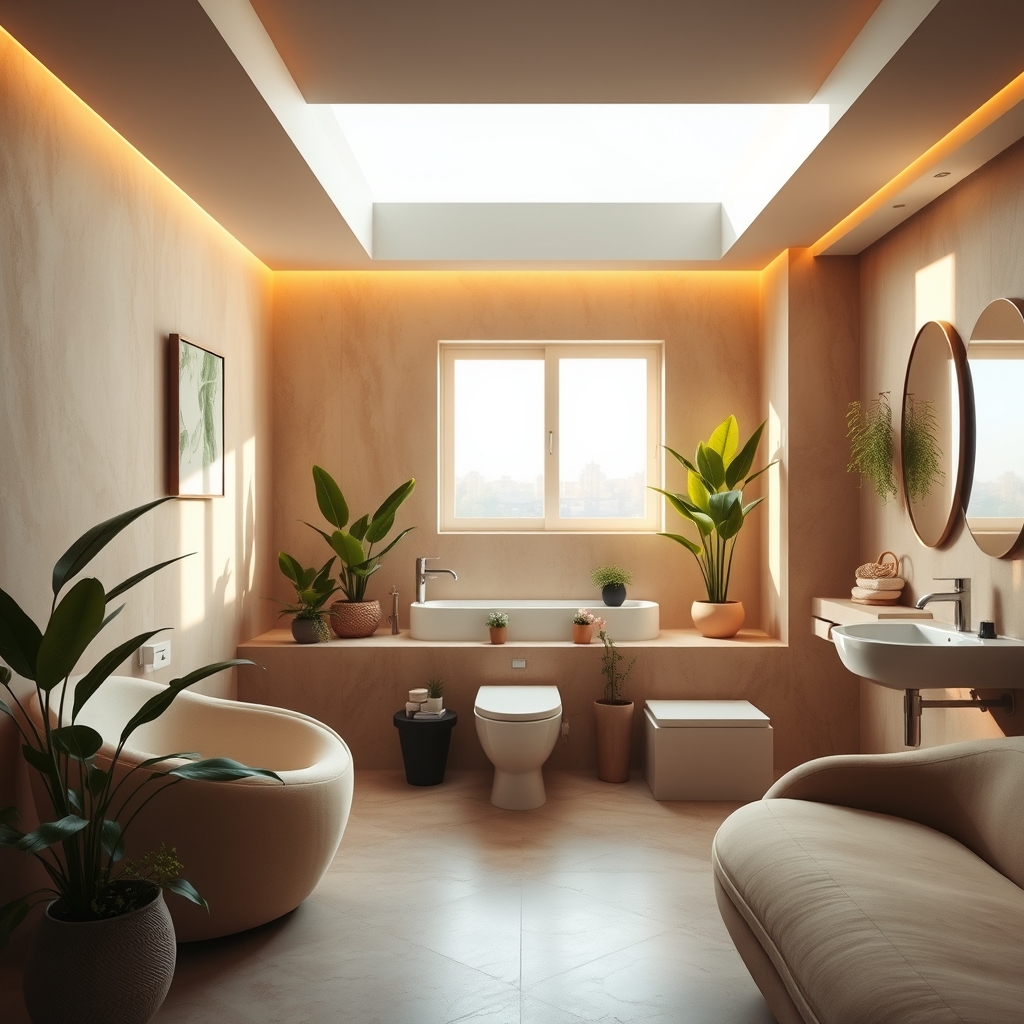 The Modern Home as a Sanctuary of Fluid Serenity: How Earthy Palettes, Curved Furniture, and Smart Bidets Craft a Living Space That Whispers Calm