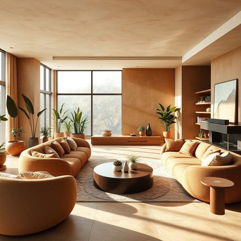 The Modern Home as a Sanctuary of Fluid Abundance: How Earthy Palettes, Curved Furniture, and Smart Innovation Craft a Life of Effortless Plenty