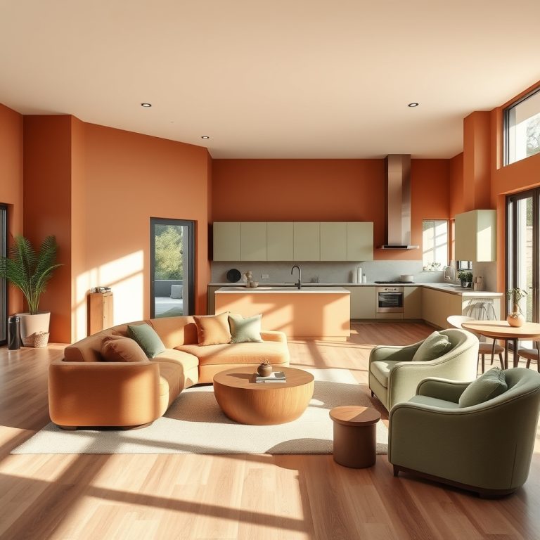 The Modern Home as a Sanctuary of Fluid Continuity: How Earthy Palettes, Curved Furniture, and Kitchen Zoning Craft a Living Space That Adapts and Endures