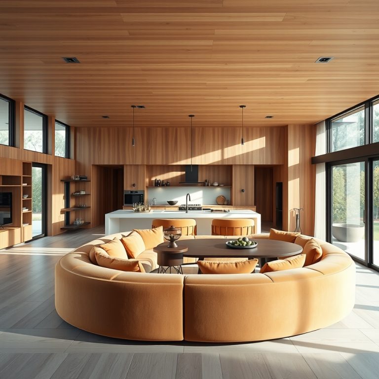 The Modern Home as a Sanctuary of Fluid Continuity: How Earthy Palettes, Curved Furniture, and Open Concept Evolution Craft a Living Space That Adapts and Endures