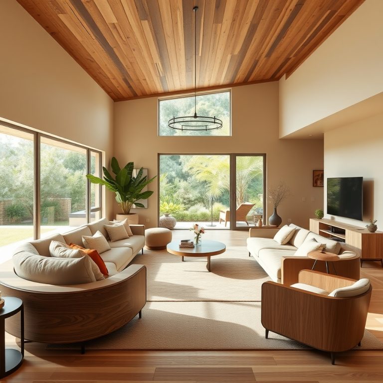 The Modern Home as a Sanctuary of Fluid Continuity: How Earthy Palettes, Curved Furniture, and Smart Innovation Craft a Living Space That Adapts and Endures