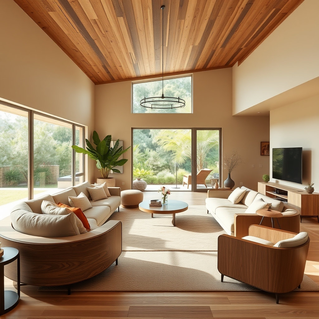 The Modern Home as a Sanctuary of Fluid Continuity: How Earthy Palettes, Curved Furniture, and Smart Innovation Craft a Living Space That Adapts and Endures