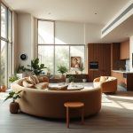 The Modern Home as a Sanctuary of Fluid Continuity: How Earthy Palettes, Curved Furniture, and Smart Innovation Craft a Living Space That Adapts and Endures