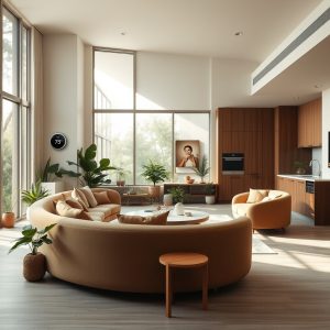 The Modern Home as a Sanctuary of Fluid Continuity: How Earthy Palettes, Curved Furniture, and Smart Innovation Craft a Living Space That Adapts and Endures