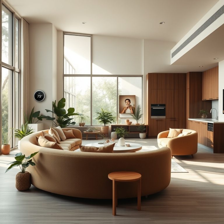 The Modern Home as a Sanctuary of Fluid Continuity: How Earthy Palettes, Curved Furniture, and Smart Innovation Craft a Living Space That Adapts and Endures