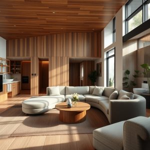 The Modern Home as a Sanctuary of Fluid Continuity: How Mixed Wood Tones, Curved Furniture, and Smart Bidets Craft a Living Space That Adapts and Endures