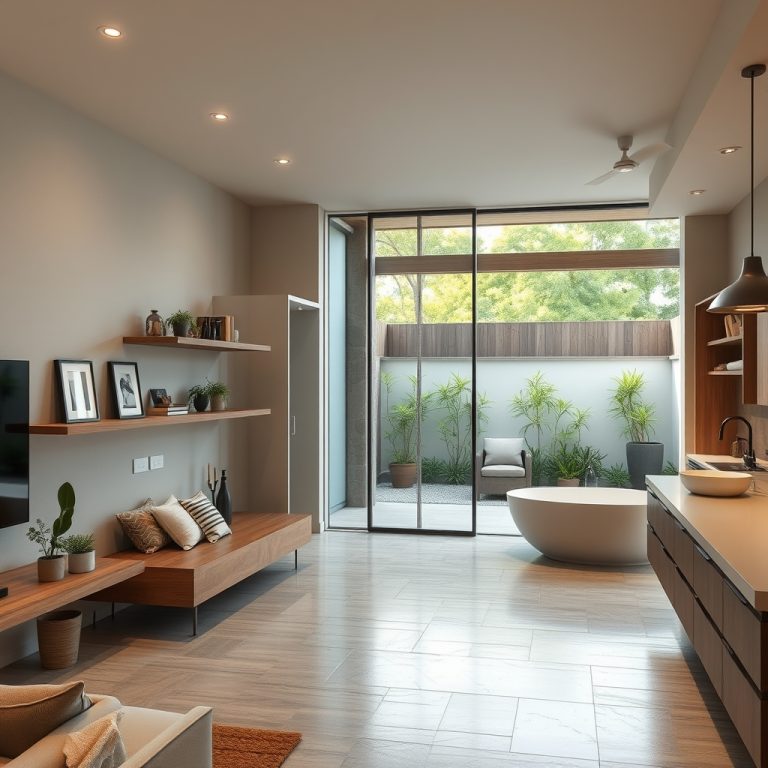 The Modern Home as a Sanctuary of Fluid Luxury: How Floating Shelves, Spa Bathrooms, and Outdoor Kitchens Craft a Seamless Living Experience