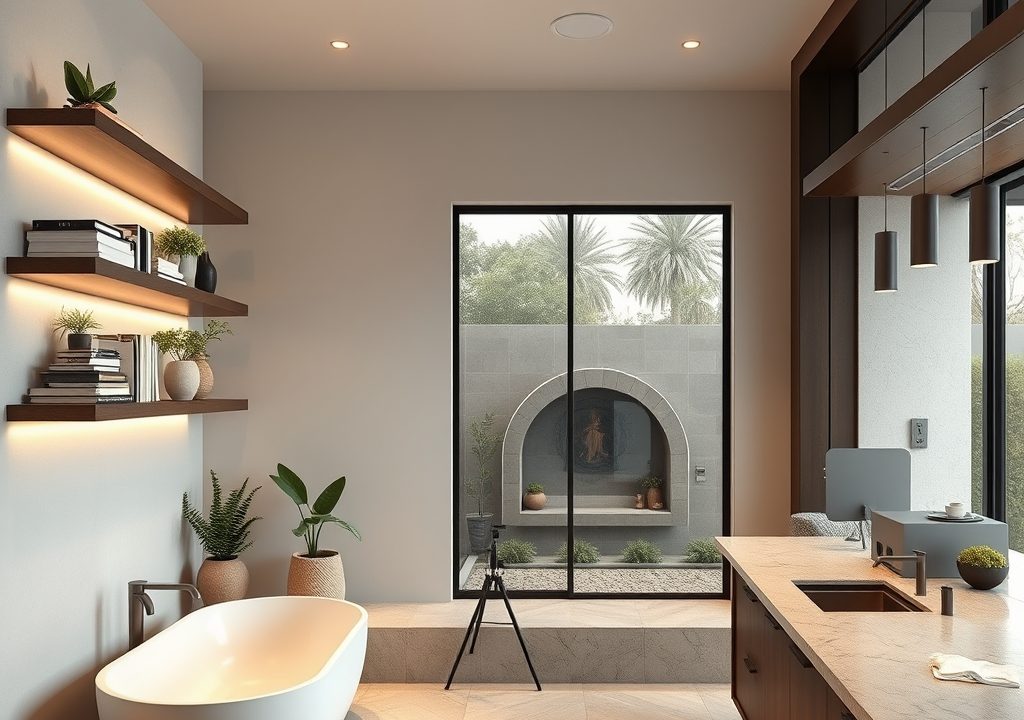 The Modern Home as a Sanctuary of Fluid Luxury: How Floating Shelves, Spa Bathrooms, and Outdoor Kitchens Craft a Seamless Living Experience