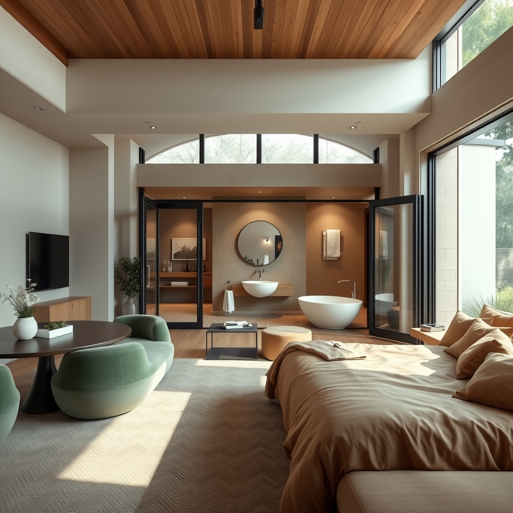 The Modern Home as a Sanctuary of Fluid Serenity: How Earthy Palettes, Curved Furniture, and Smart Bidets Craft a Living Space That Whispers Calm